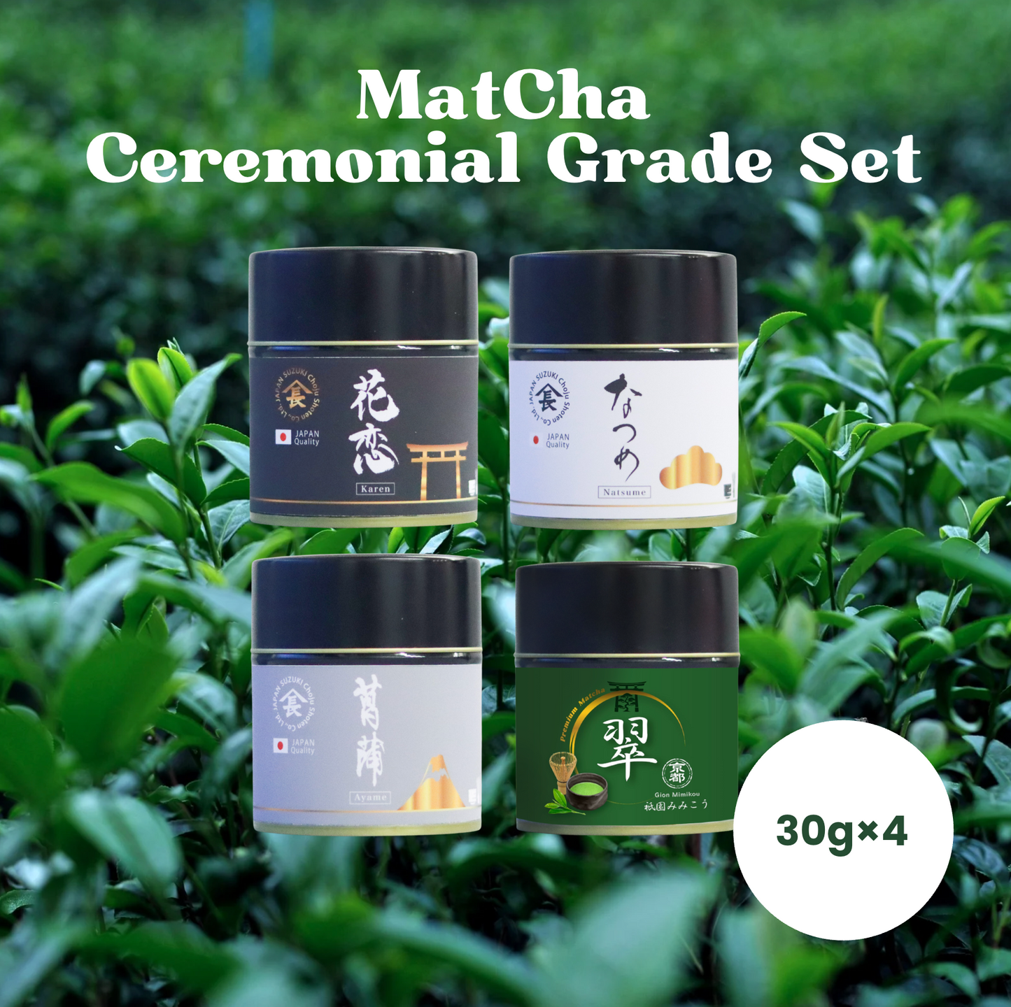 Matcha High-Grade 4-Piece Set  Christmas Edition Japan Quality